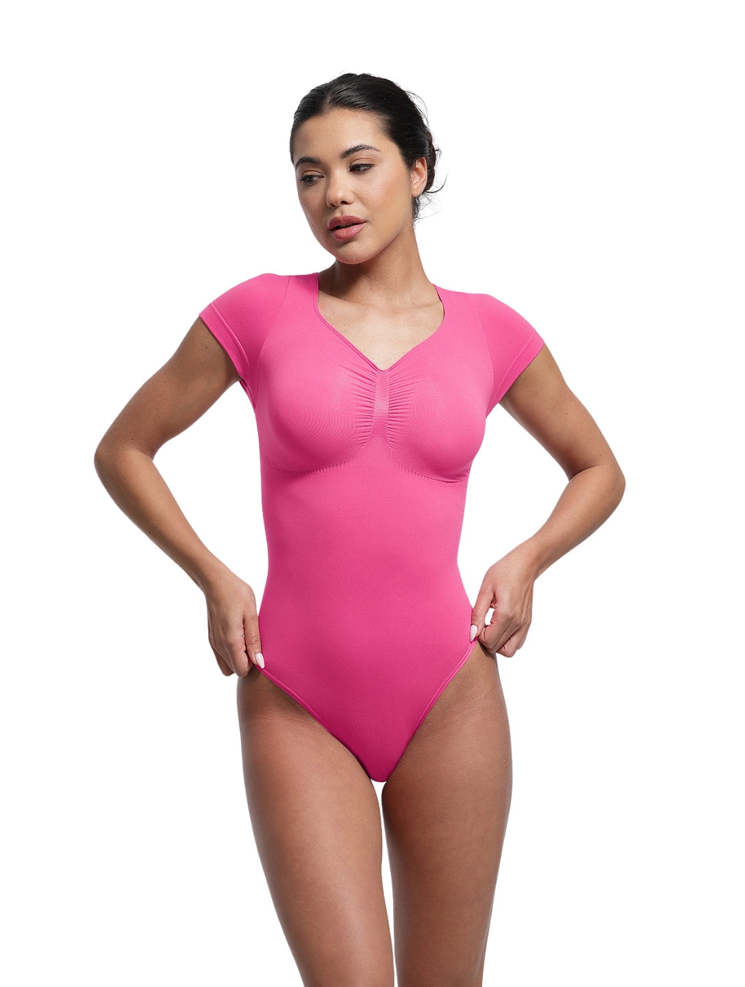 V-Neck Sculpting Tee Body – Formt, glättet & passt zu allem