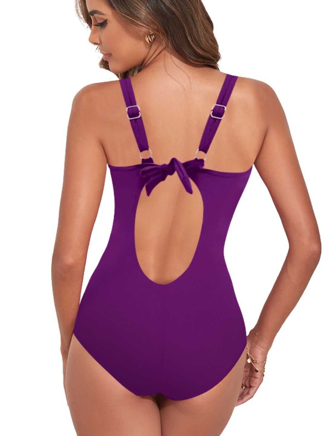 Sculpt Wrap Low Back One Piece – Elegant, formend & bequem