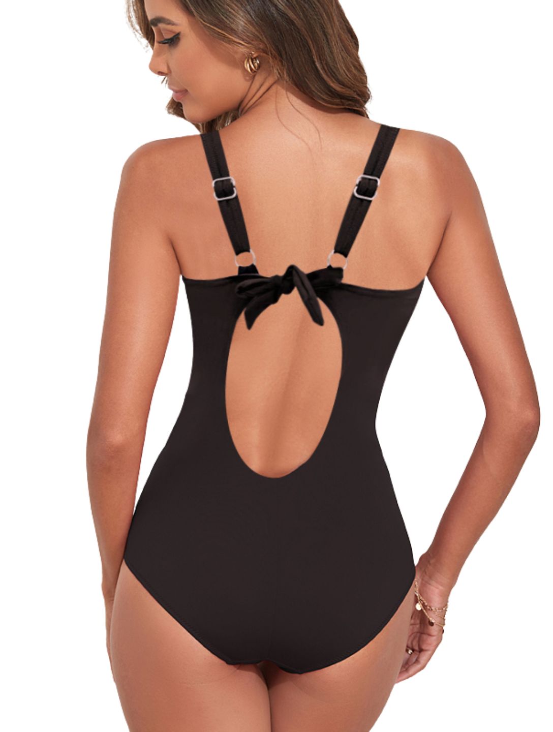 Sculpt Wrap Low Back One Piece – Elegant, formend & bequem