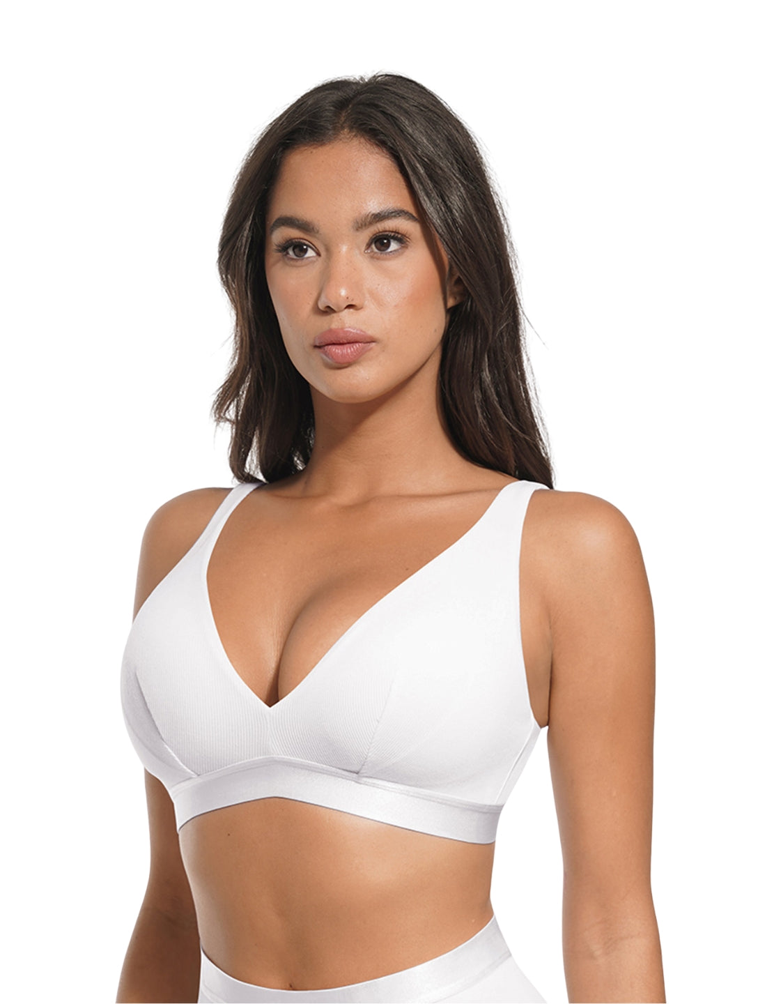 Deep V Ribbed Bralette – Leicht, feminin & mega bequem