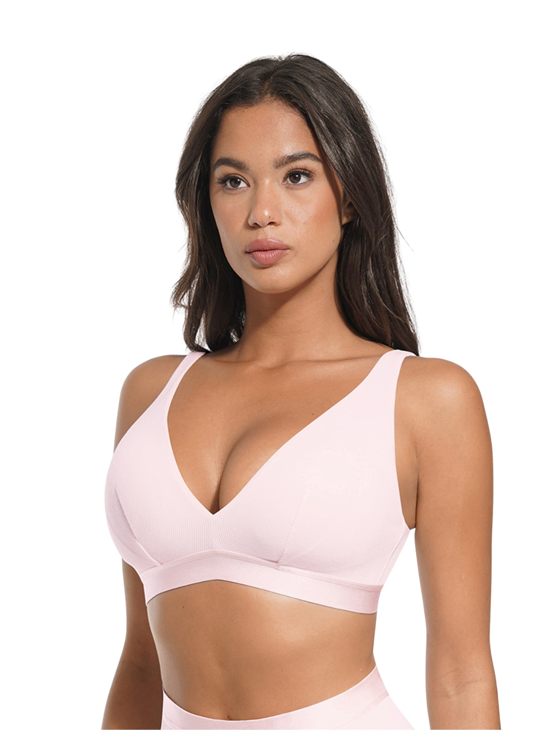Deep V Ribbed Bralette – Leicht, feminin & mega bequem