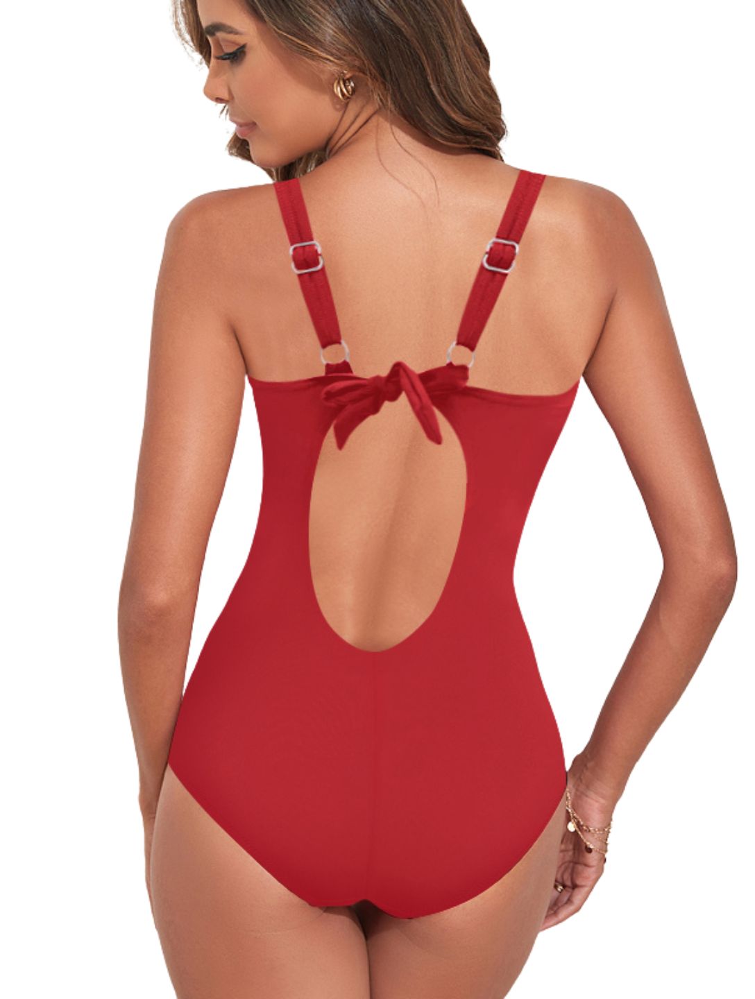 Sculpt Wrap Low Back One Piece – Elegant, formend & bequem